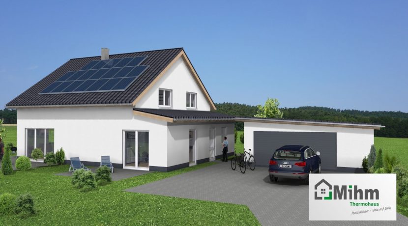 Classico149SD+ELW53_Bauantrag_Ansichten_3D-Eingang-ELW_Logo