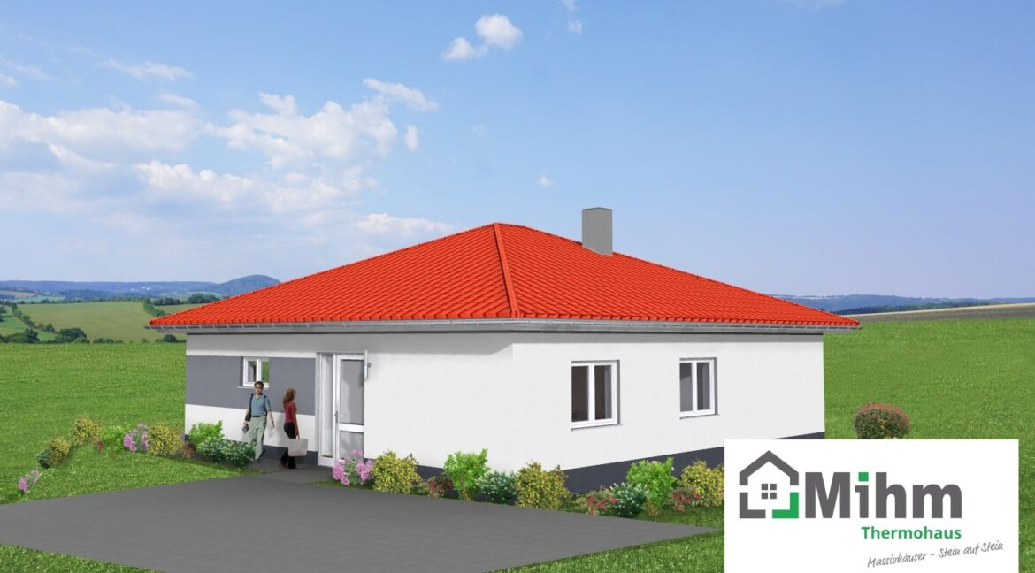 Bungalow105WD+BKG65_Bauantrag_Ansichten_3D-Eingang_Logo