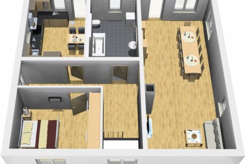 Bungalow105WD+BKG65_Bauantrag_Ansichten_EG-Eingang