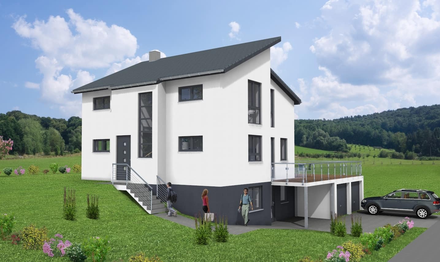 EFH in 36110 Schlitz mit verstetztem Pultdach