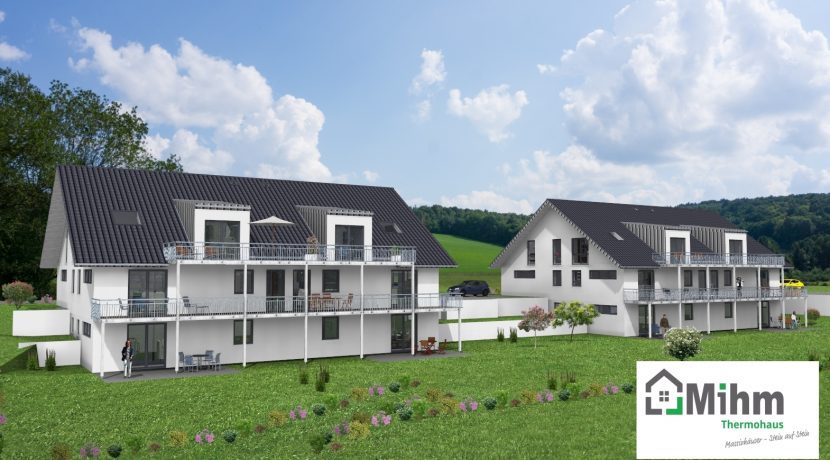 2019-01-16_Primo778SD-7WE_Bauantrag_Ansicht_Ansichten_3D-Terrasse-Haus A B_Logo