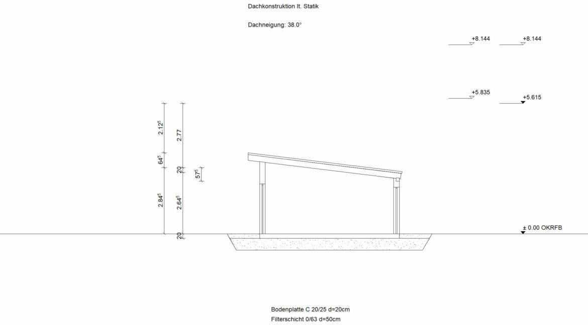 Classico134SD+Ga43PD_Schnitt-Garage