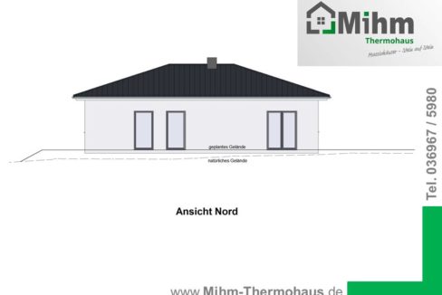 Mihm_Thermohaus_Bungalow110WD_Ansicht Nord