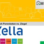 Logo Xella Vergleich Porenbeton vs. Ziegel